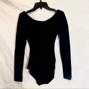 Capezio Black long sleeve leotard